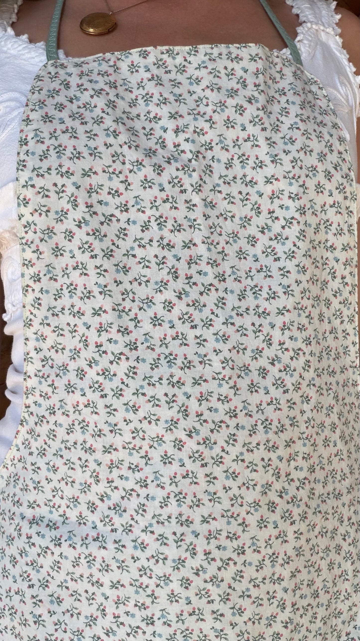 Reversible Handmade Cottage Floral Apron