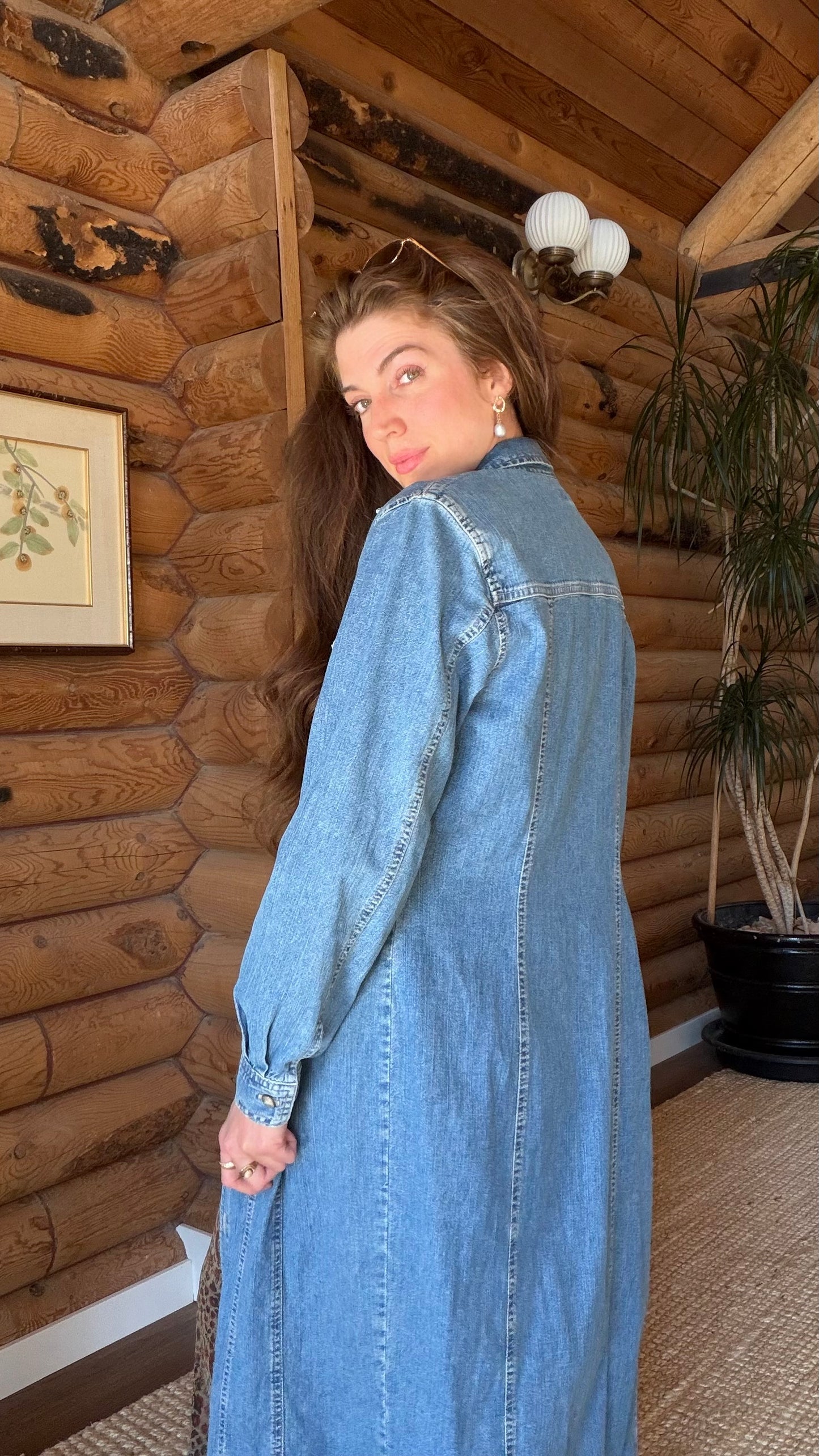 Rare 1990s Guess Denim Duster