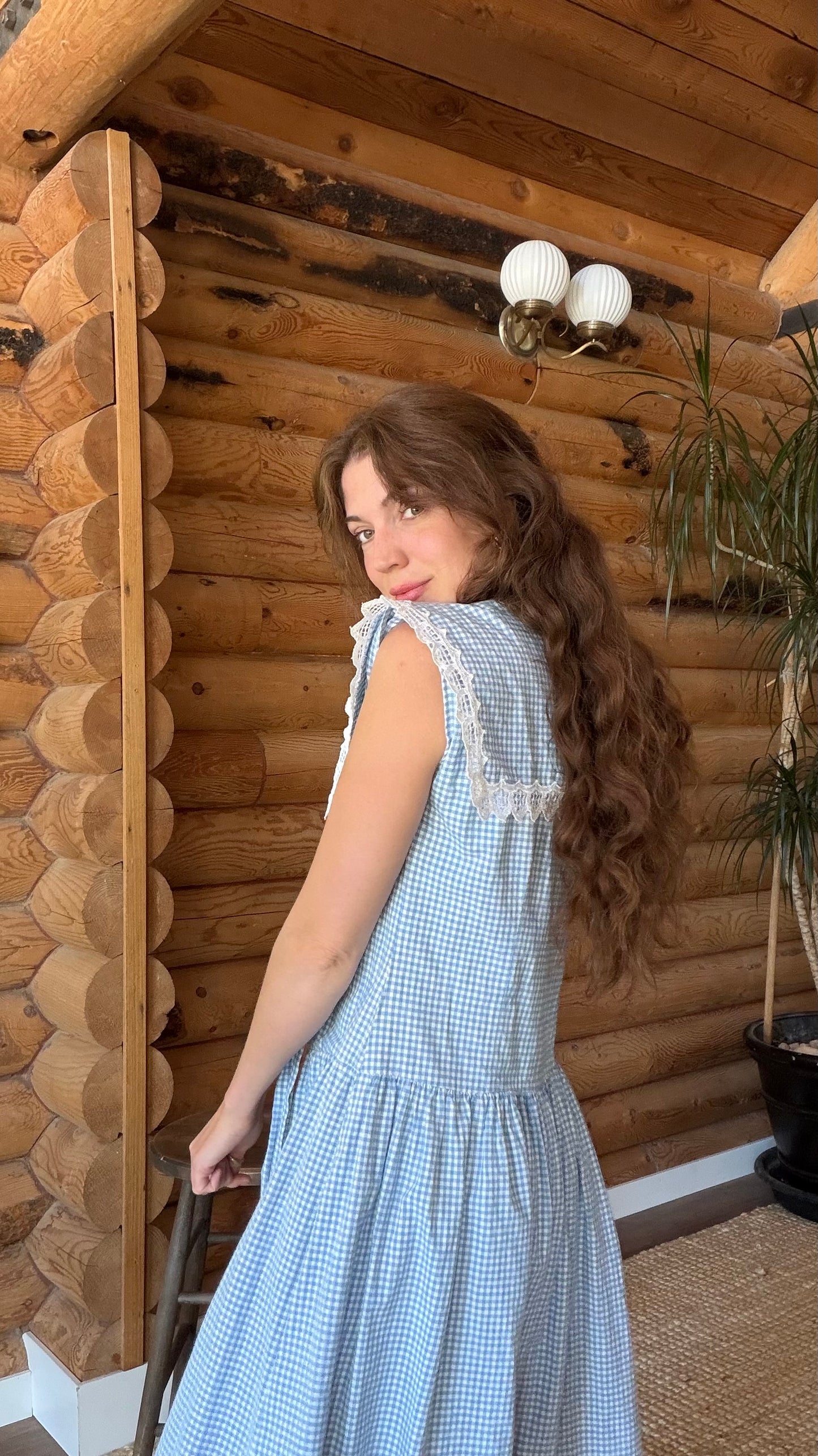 Bluebell Gingham Orchard Dress