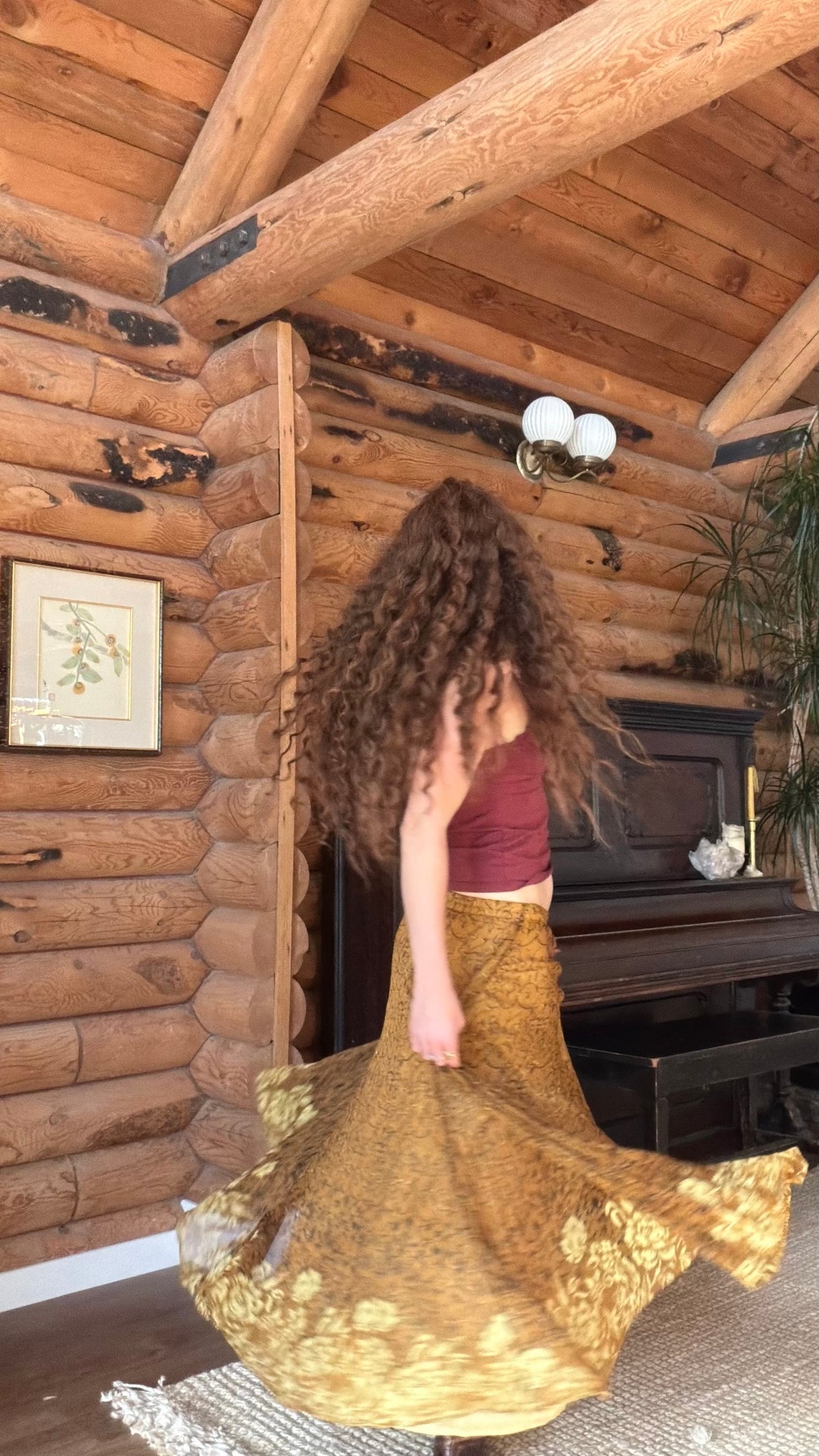 Golden Garden Skirt