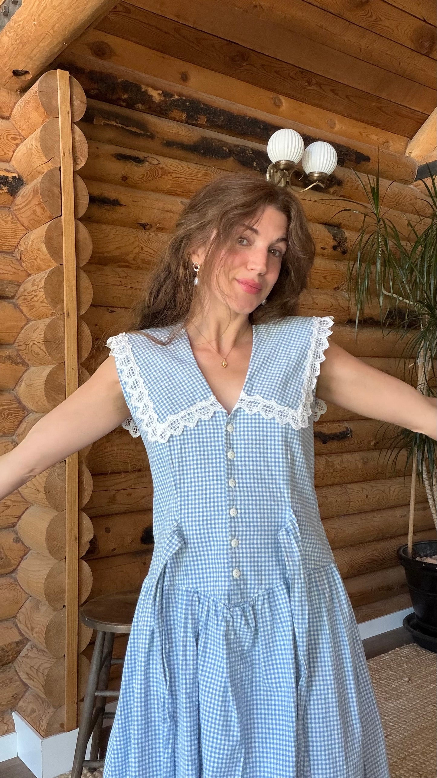Bluebell Gingham Orchard Dress