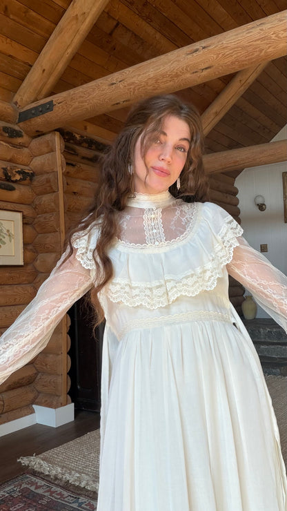 1970s Gunne Sax Bridal Gown