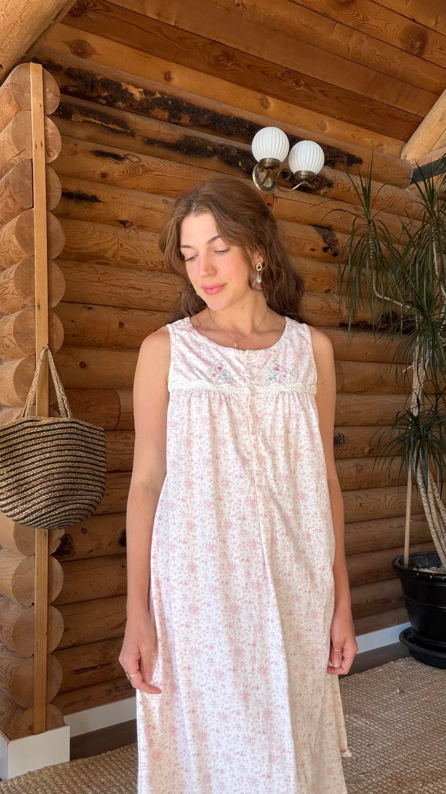 Cottage Pink Garden Nightgown