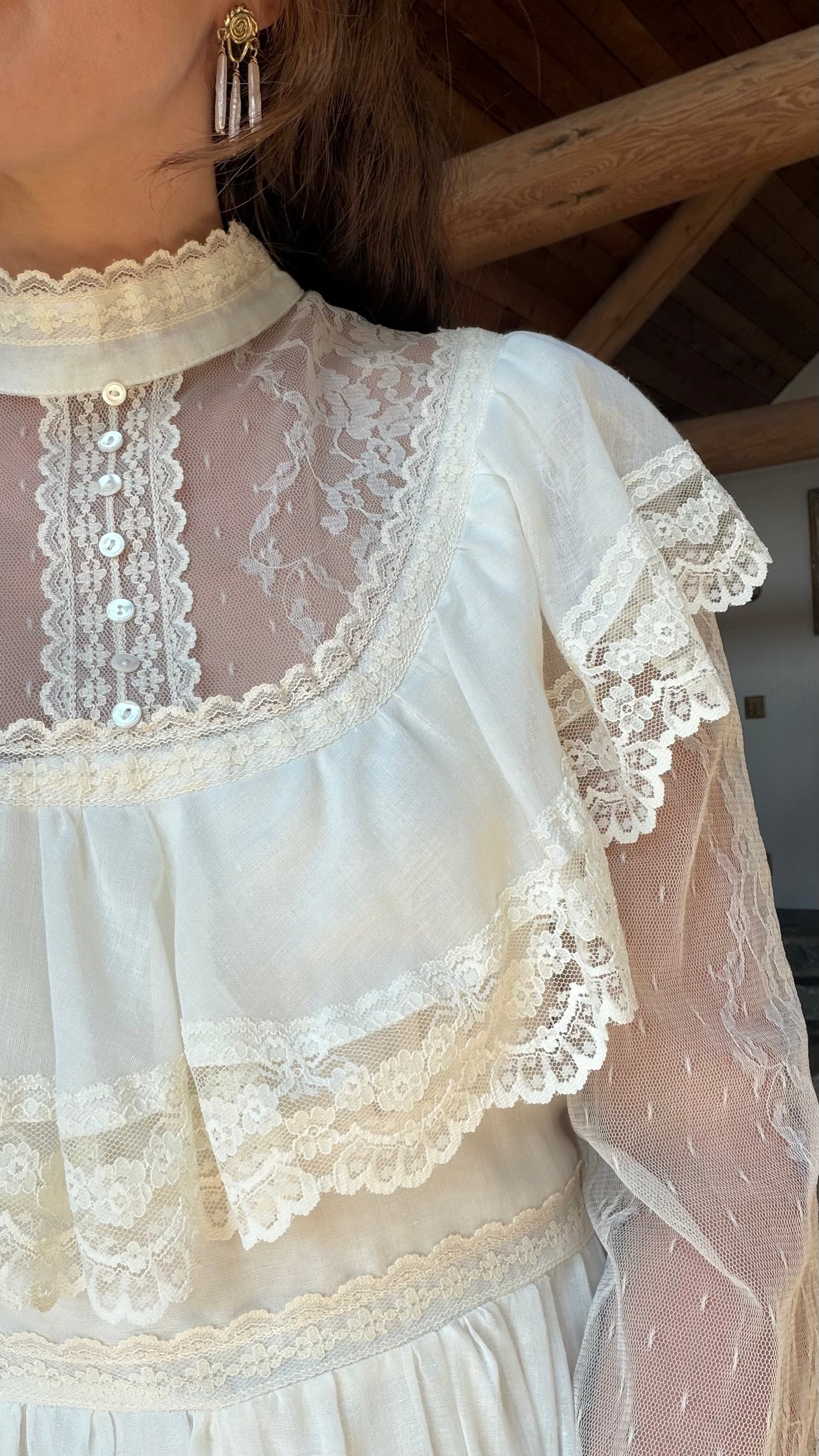 1970s Gunne Sax Bridal Gown