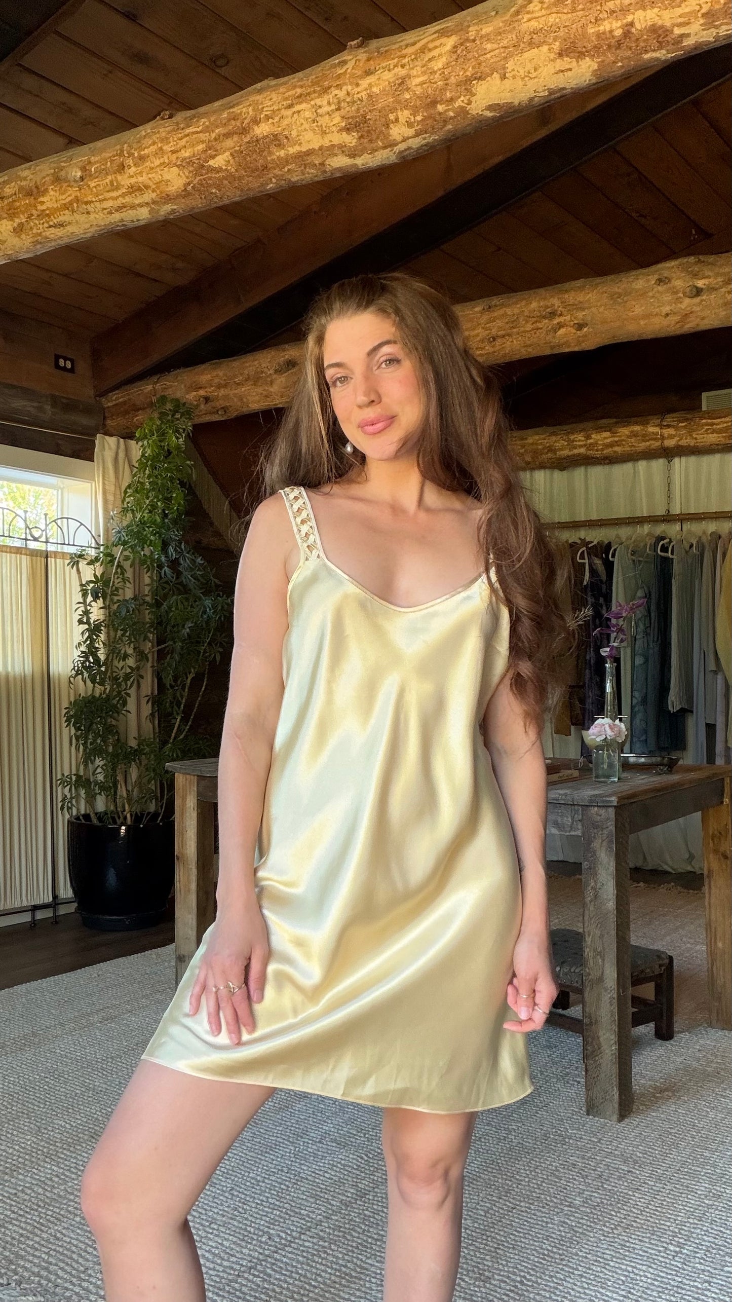 Butter Champagne Satin Slip