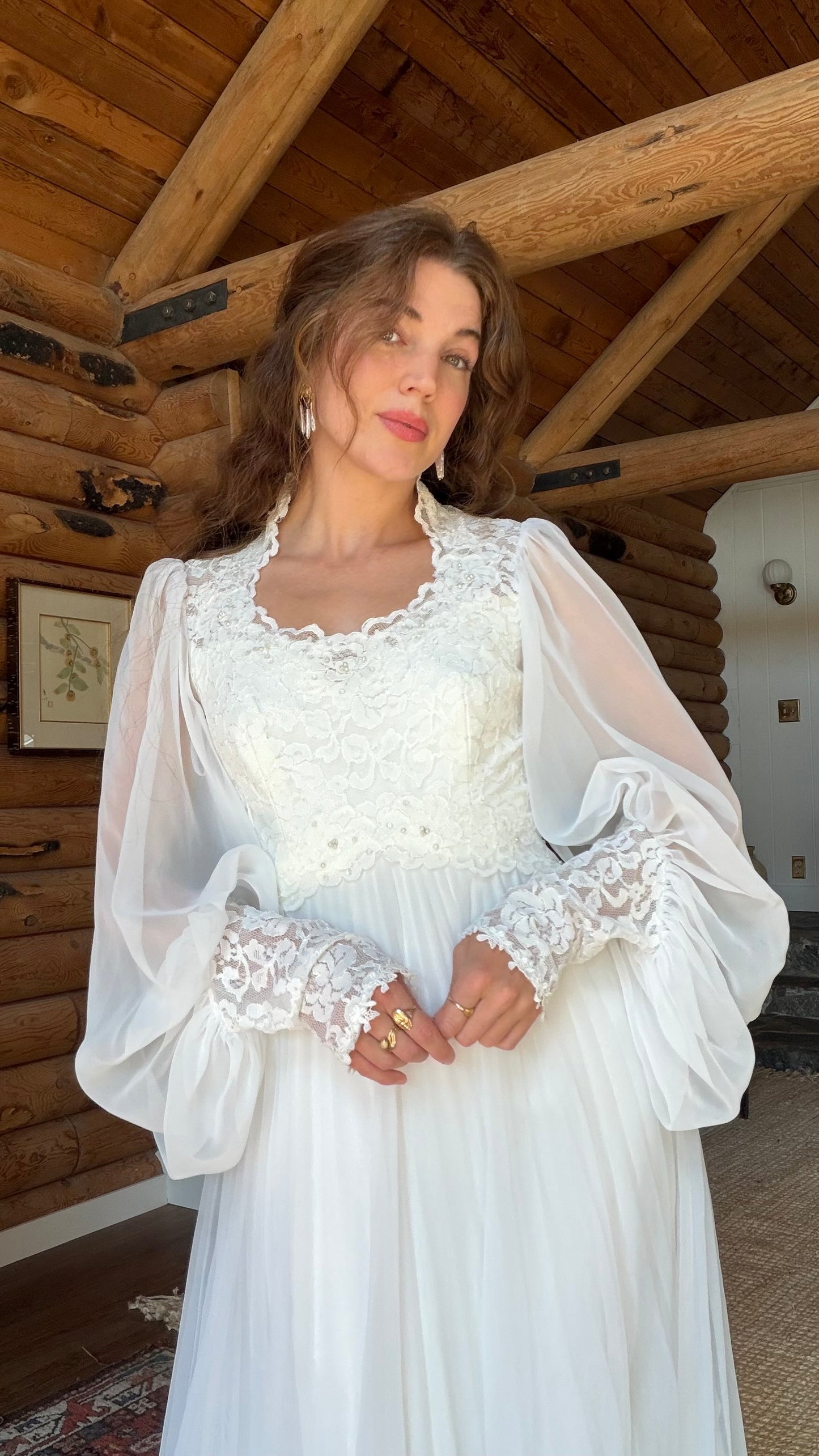 Rare 1970s Alfred Angelo Wedding Gown