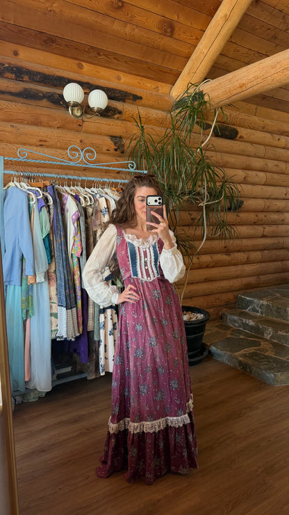 Gunne Sax Prairie Maxi Dress