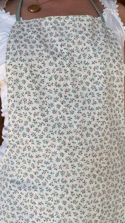 Reversible Handmade Cottage Floral Apron