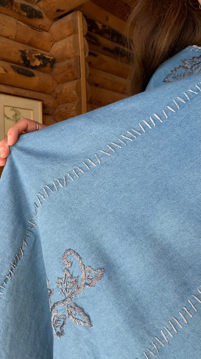 Bluebell Embroidered Cotton Set