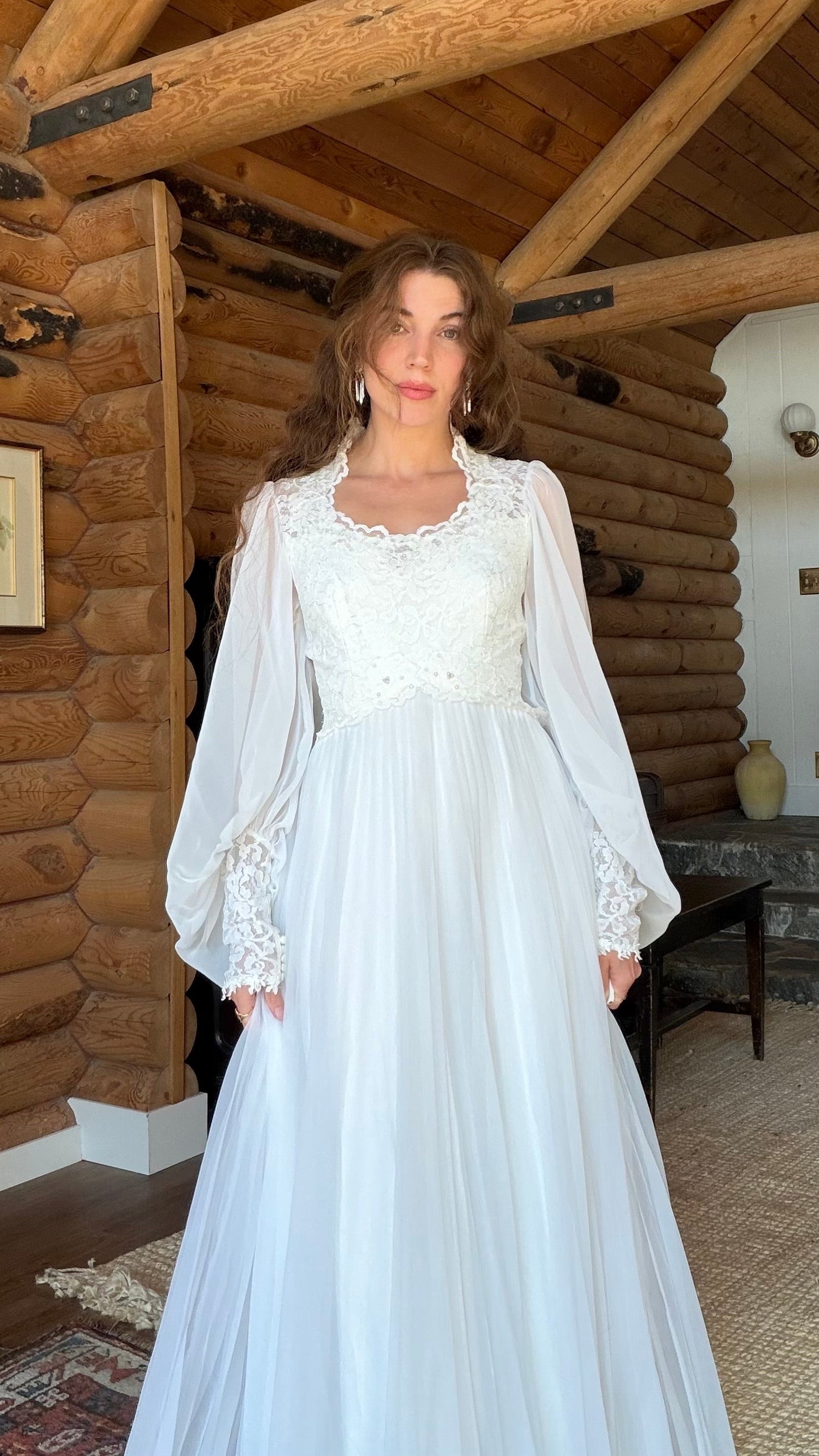 Rare 1970s Alfred Angelo Wedding Gown