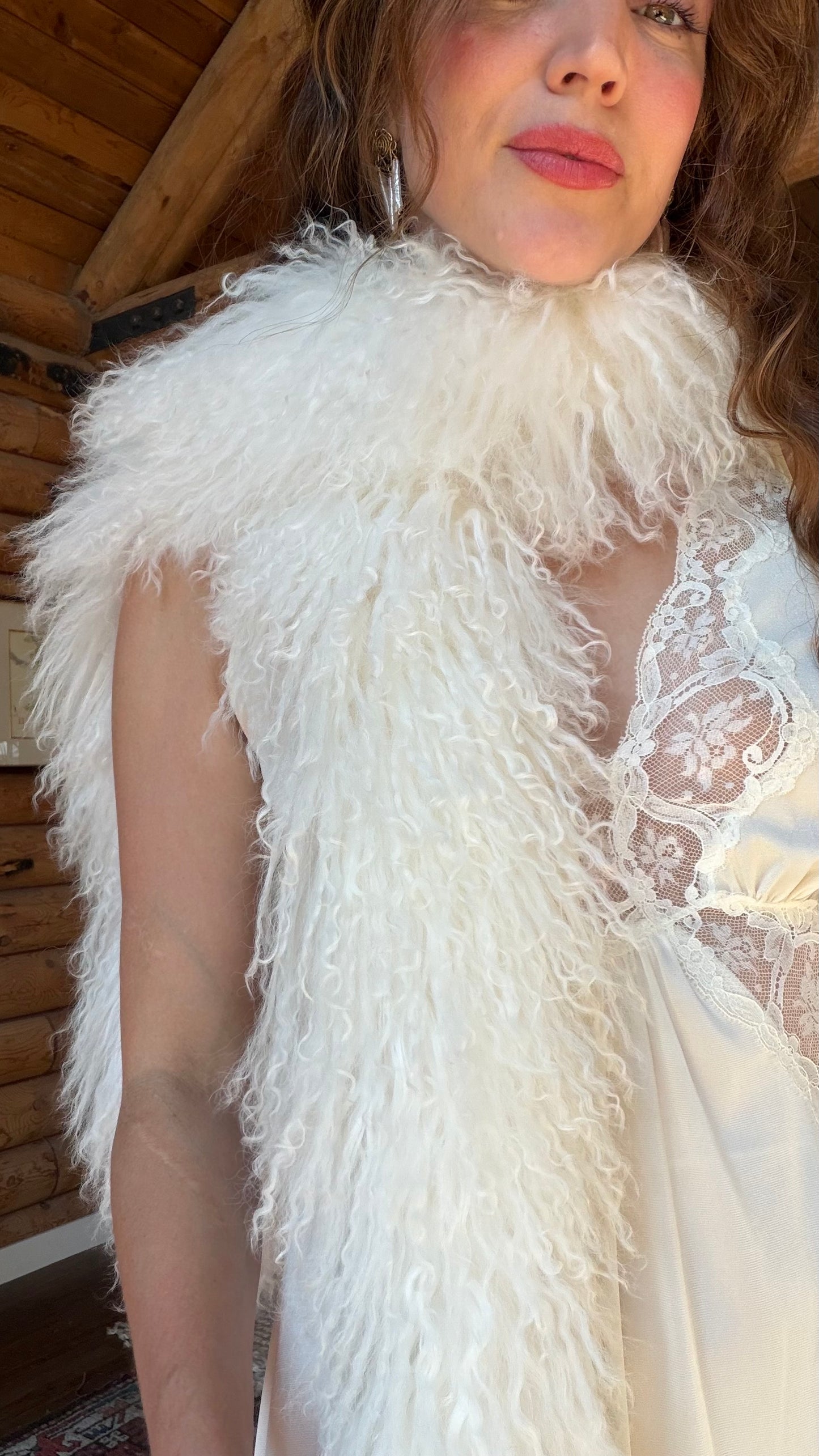 Mongolian Lamb Fur Scarf
