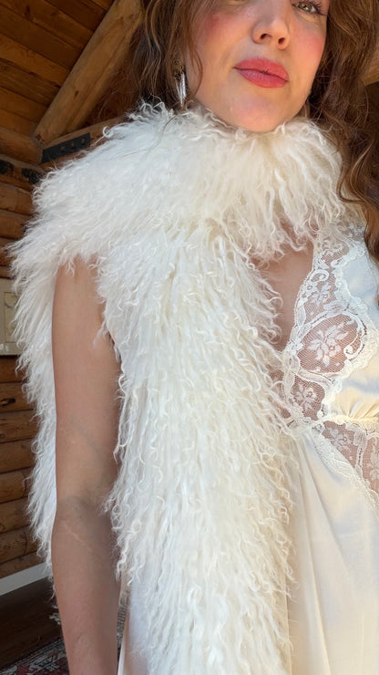Mongolian Lamb Fur Scarf