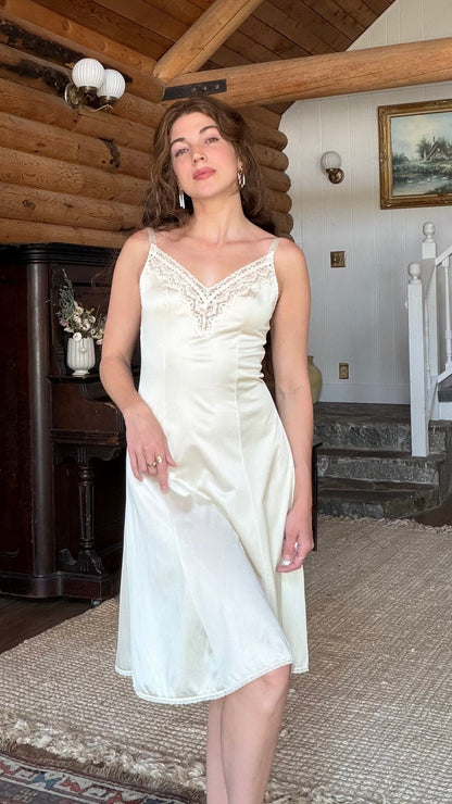 Buttercream Olga Lace Slip Dress