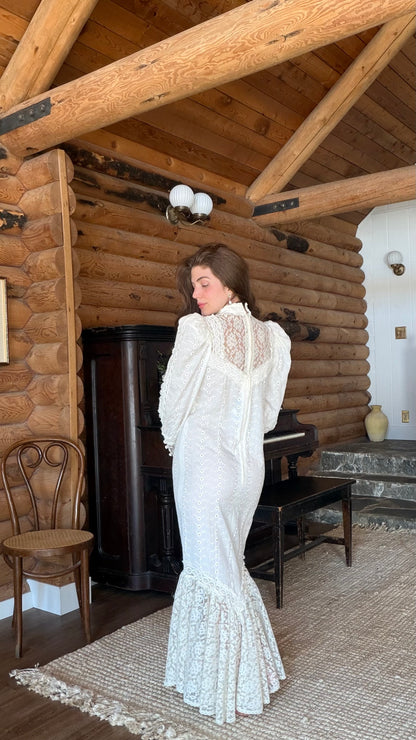 Heirloom Lace Mermaid Wedding Dress