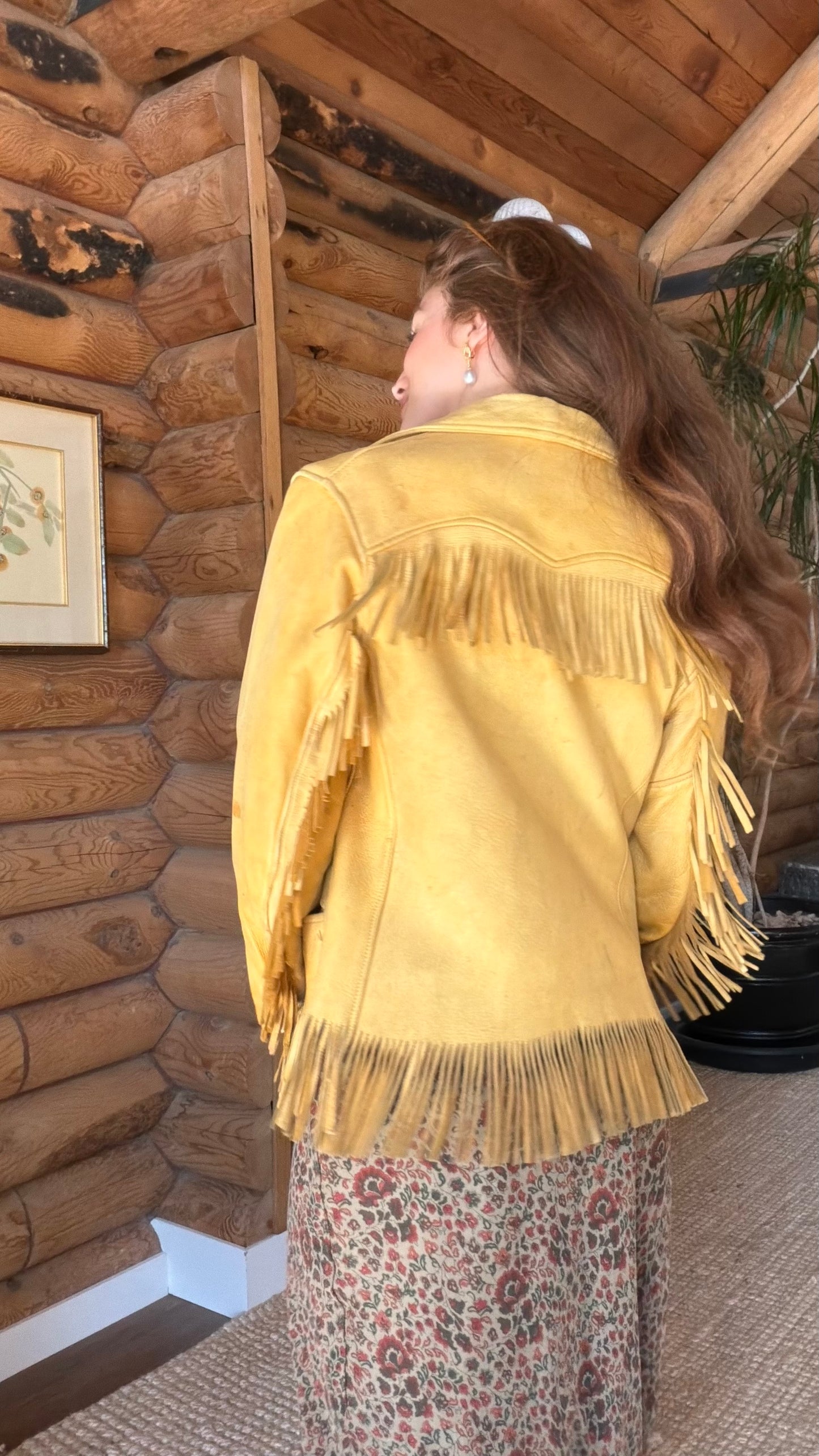 Golden Buckskin Fringe Jacket