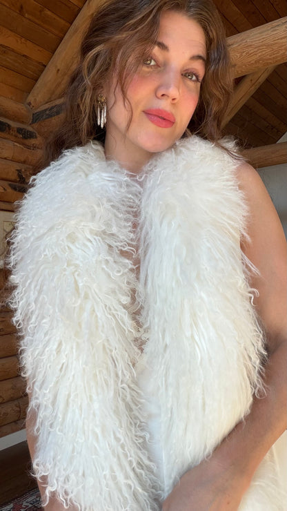 Mongolian Lamb Fur Scarf