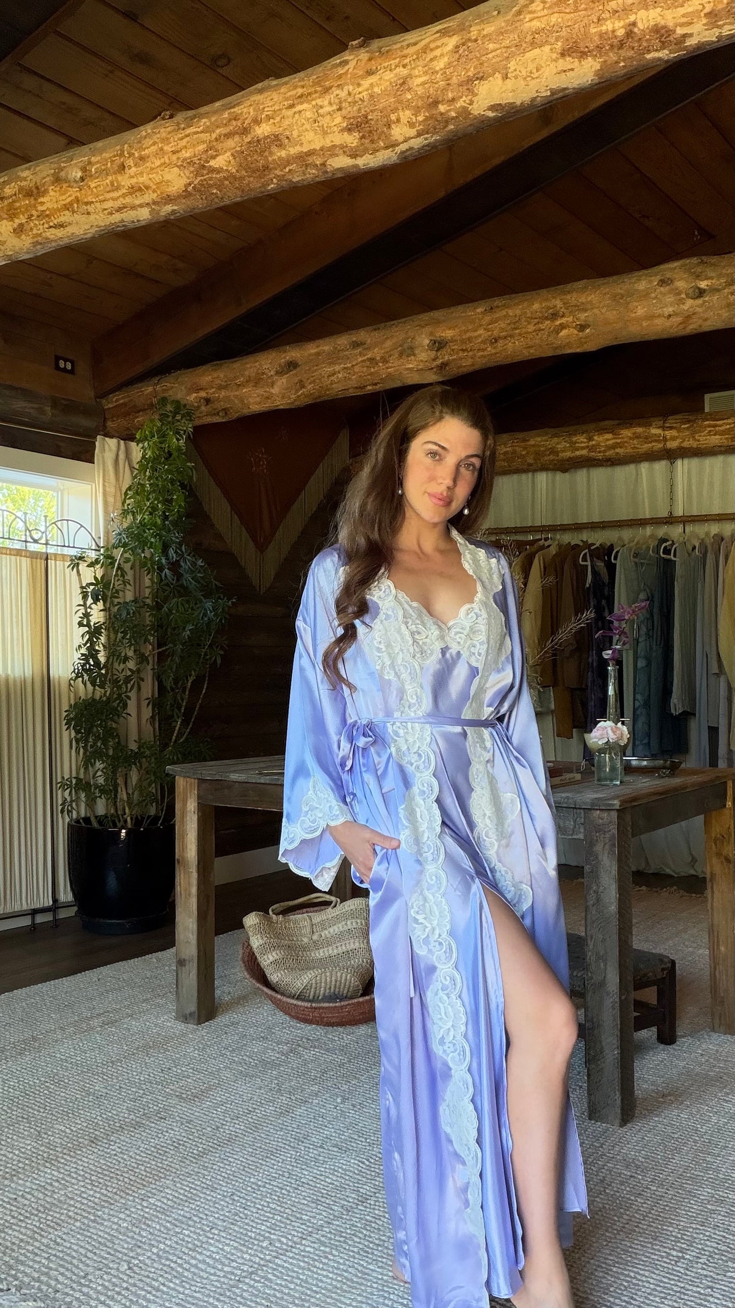 Victoria’s Secret Lavender Peignoir Set