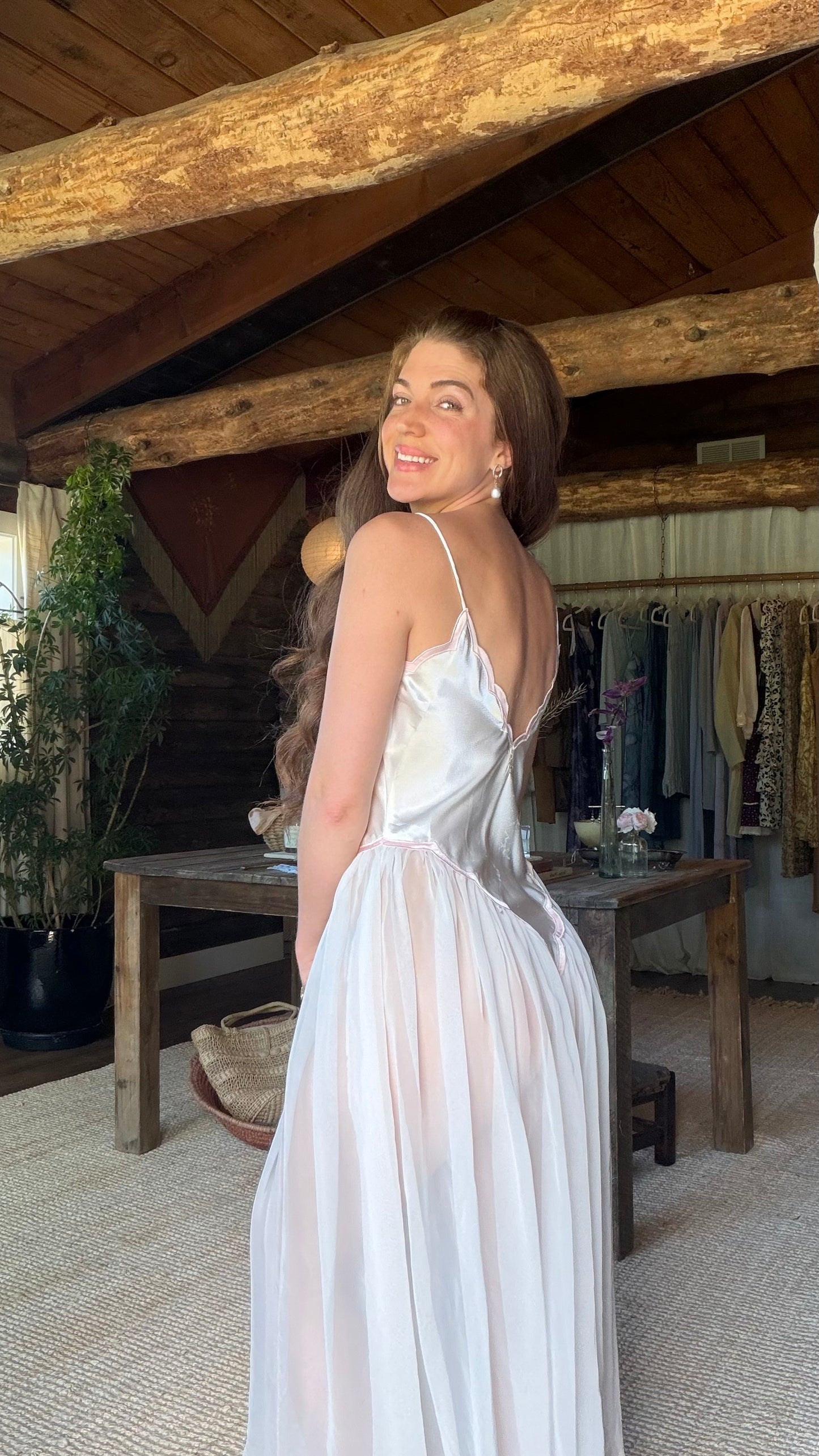 Victoria’s Secret Satin & Chiffon Nightgown