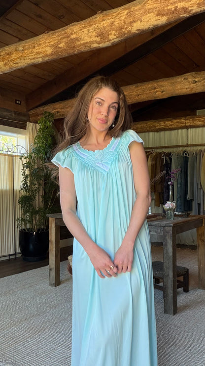 Aqua Mist Heirloom Nightgown