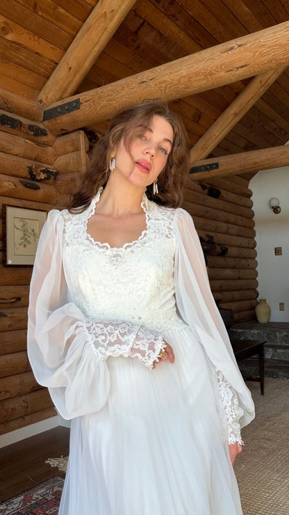 Rare 1970s Alfred Angelo Wedding Gown