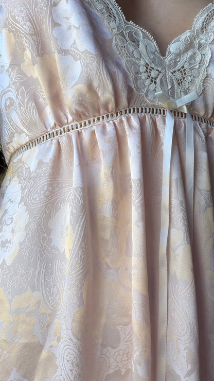 Blush Jacquard Nightgown