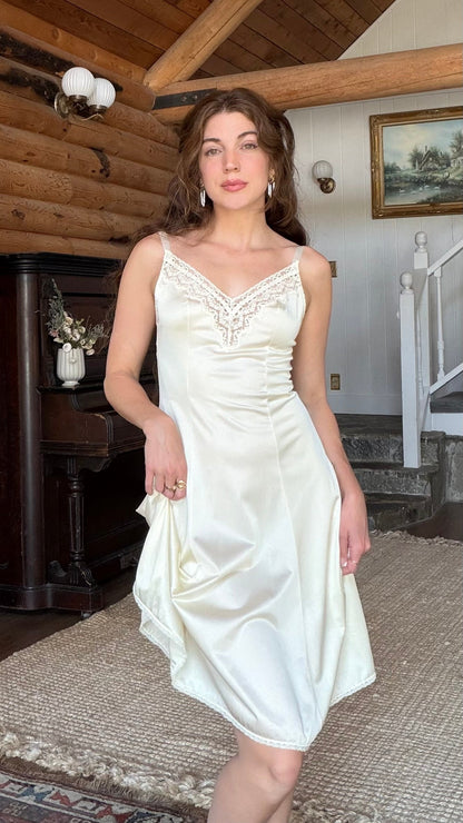 Buttercream Olga Lace Slip Dress