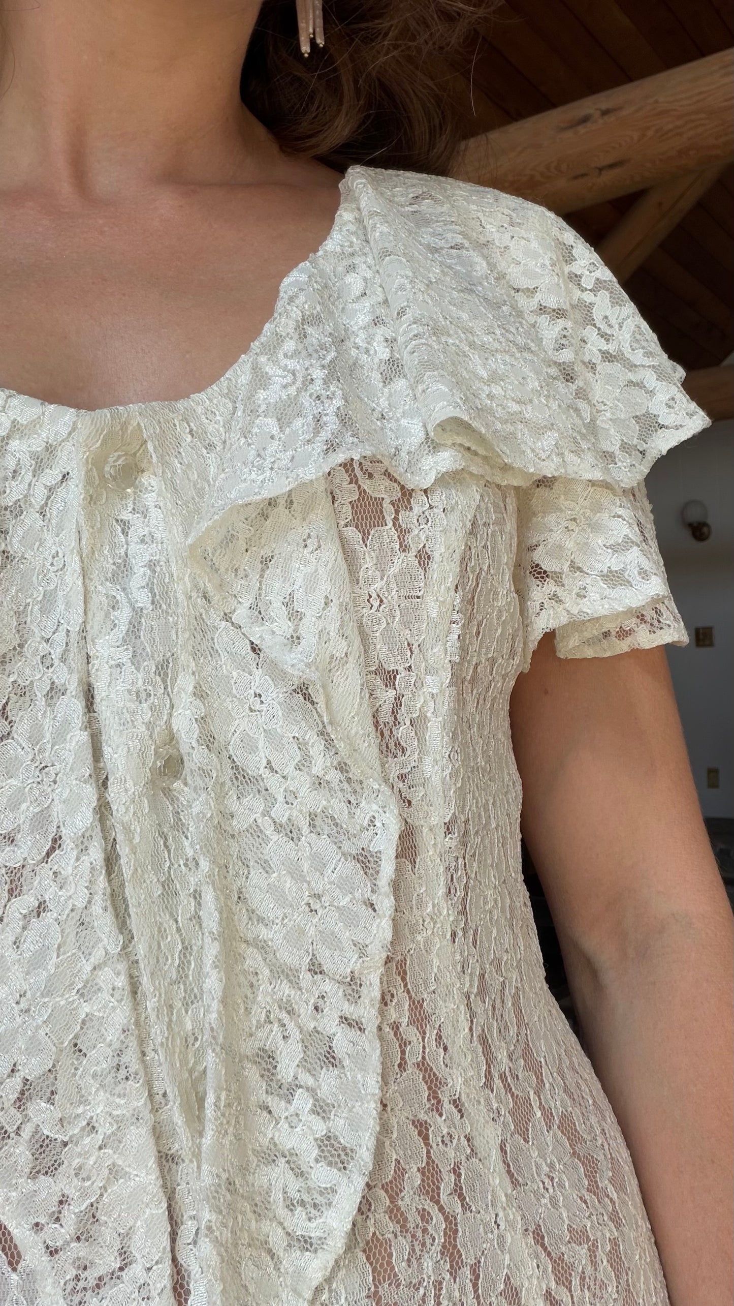 Romantic Lace Duster Dress
