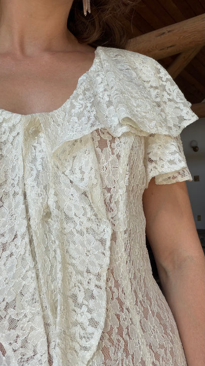 Romantic Lace Duster Dress