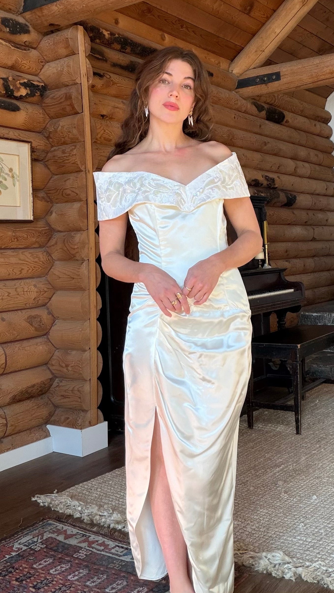 90s JM Gunne Sax Bridal Gown