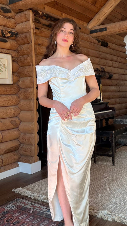 90s JM Gunne Sax Bridal Gown