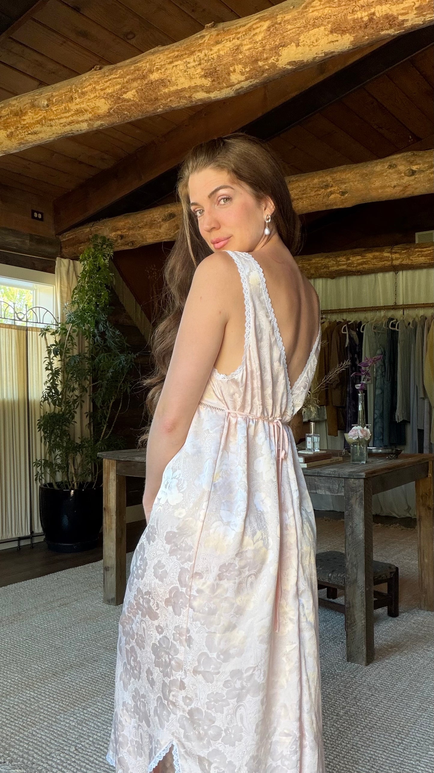Blush Jacquard Nightgown