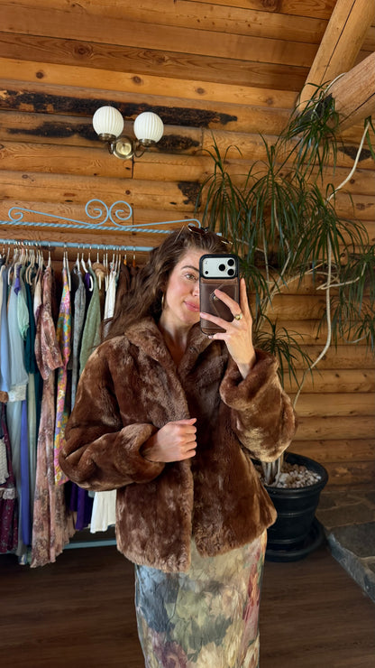 Classic Chocolate Fur Jacket