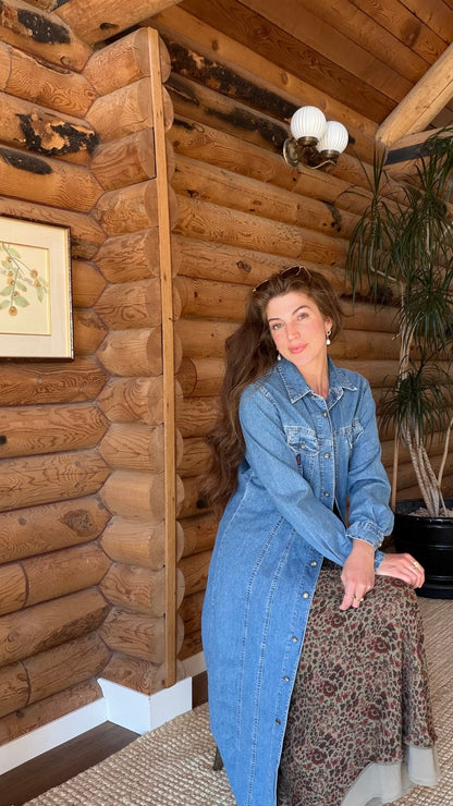 Rare 1990s Guess Denim Duster