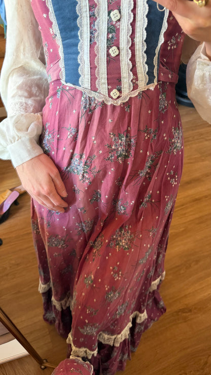 Gunne Sax Prairie Maxi Dress