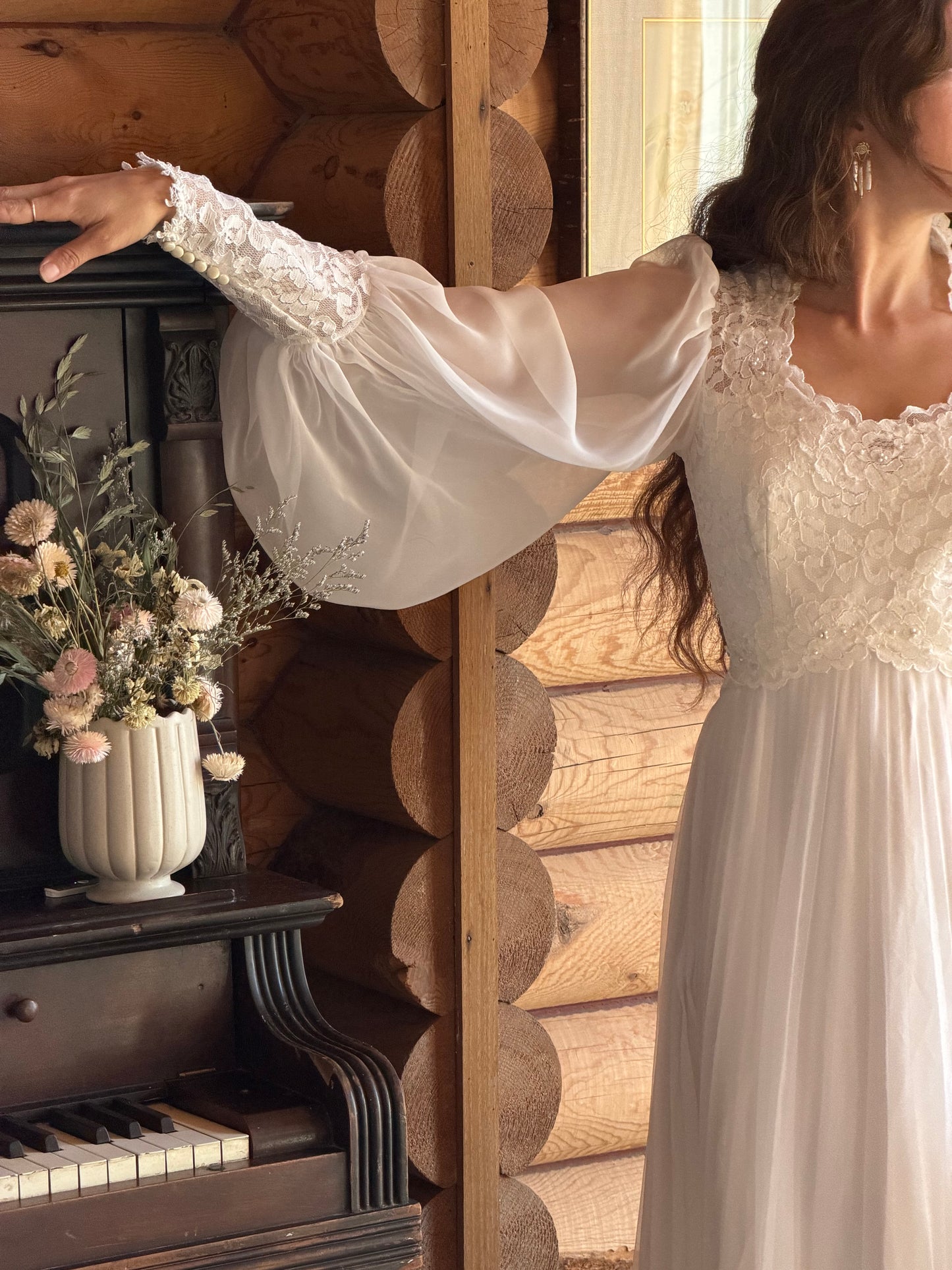 Rare 1970s Alfred Angelo Wedding Gown