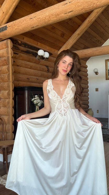 Rare Olga Lace Sweep Nightgown