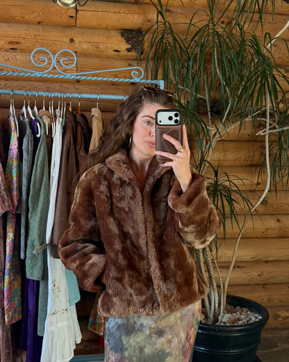 Classic Chocolate Fur Jacket