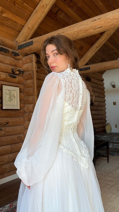 Rare 1970s Alfred Angelo Wedding Gown