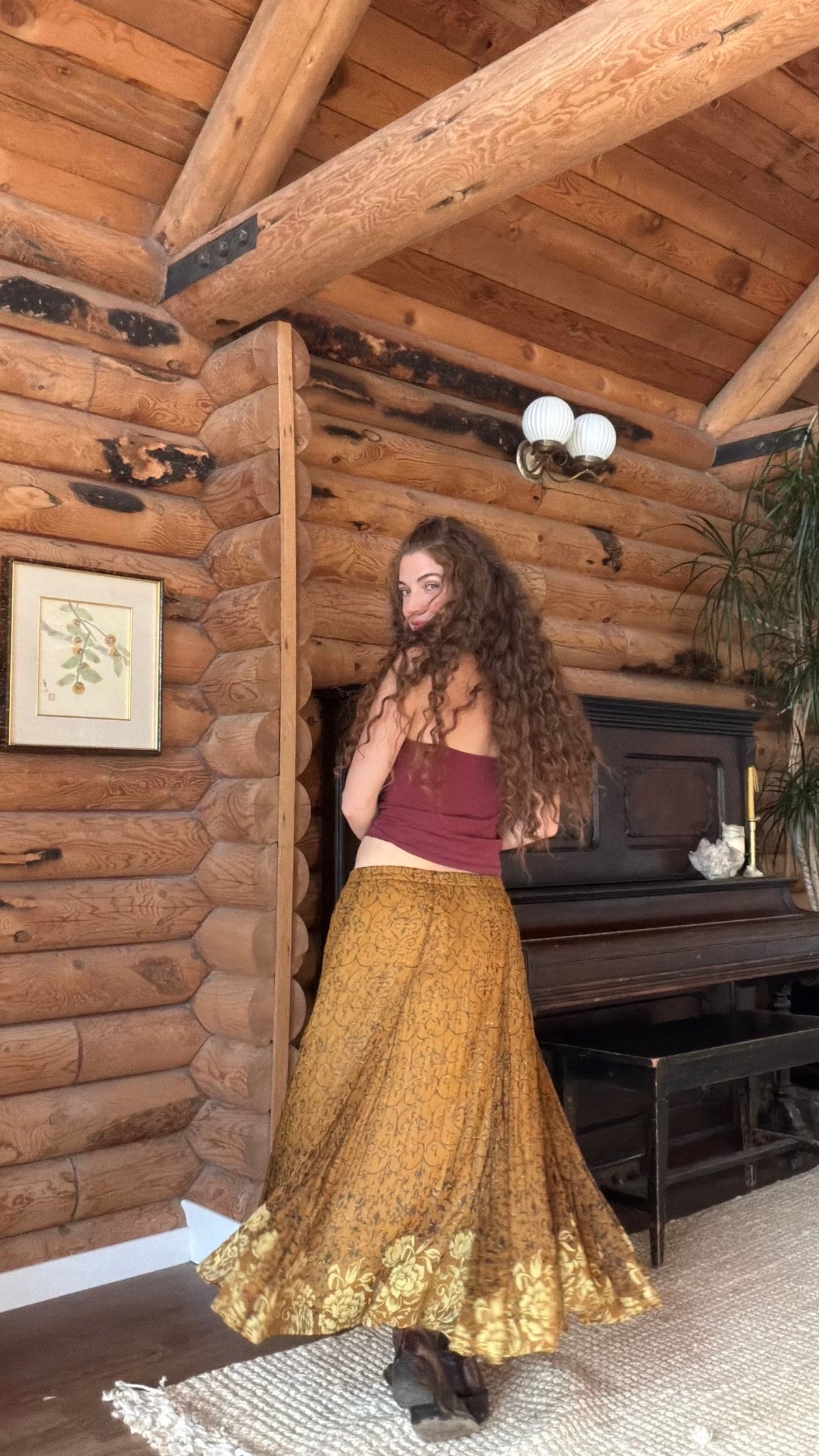 Golden Garden Skirt