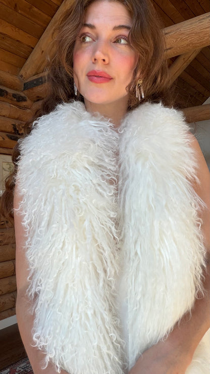 Mongolian Lamb Fur Scarf