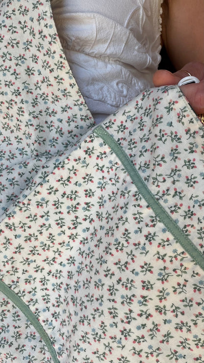 Reversible Handmade Cottage Floral Apron