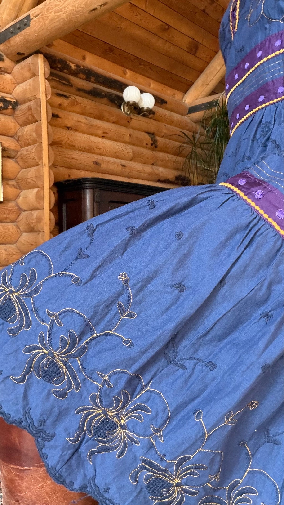 The Midnight Marigold Cotton Dress