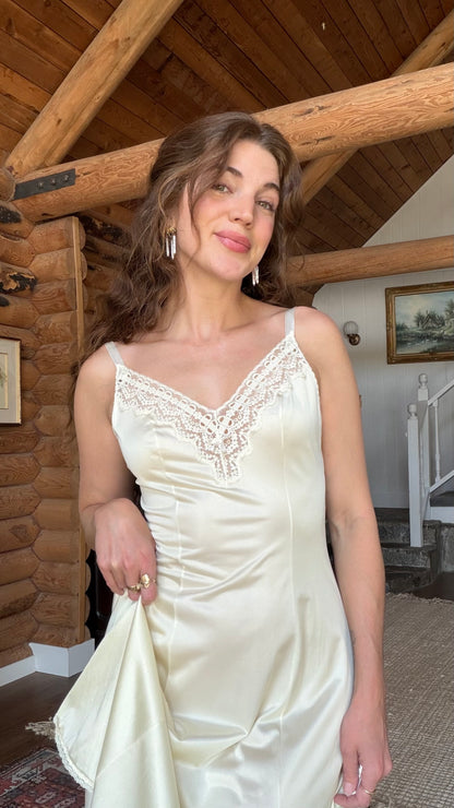 Buttercream Olga Lace Slip Dress