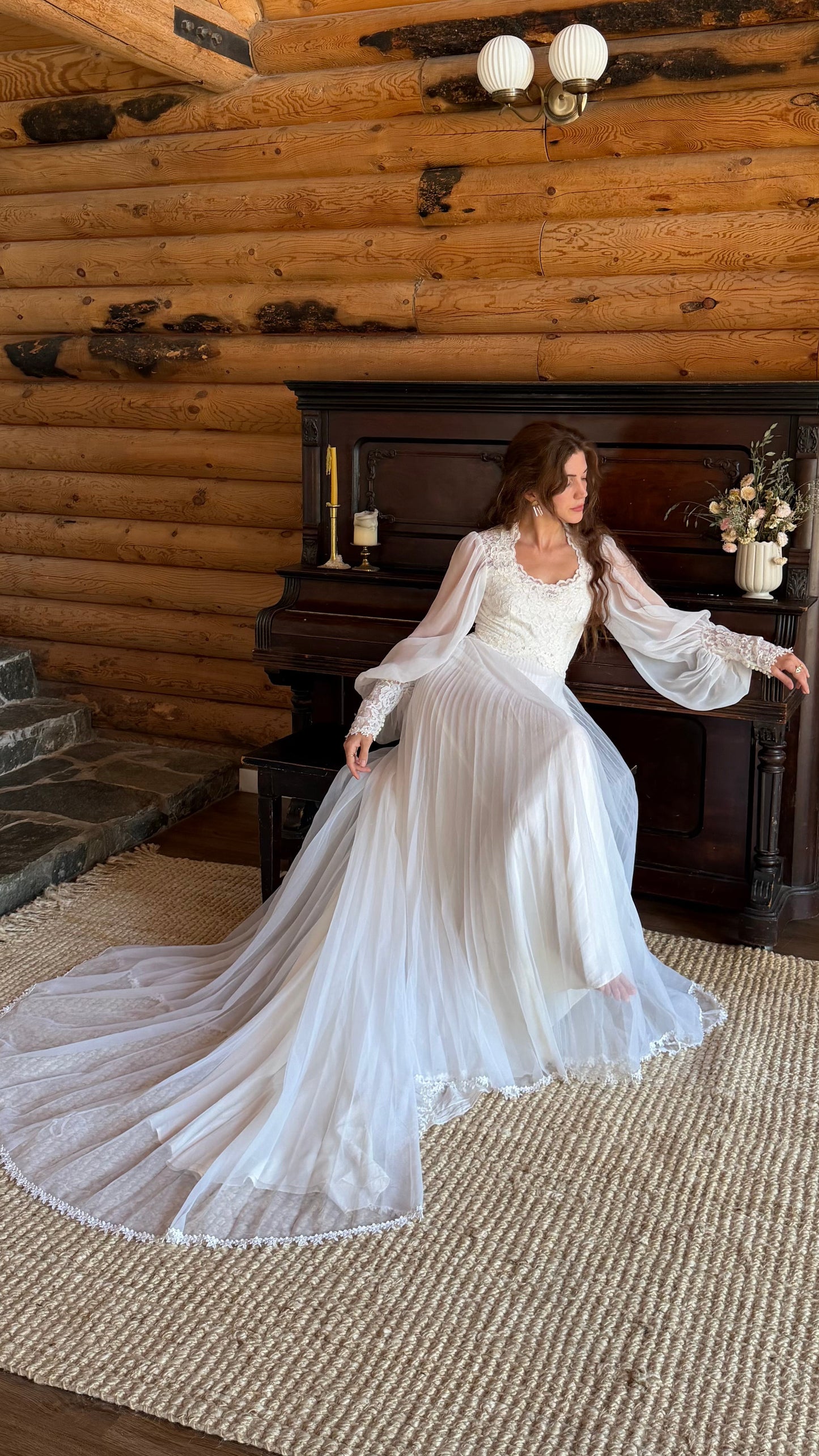 Rare 1970s Alfred Angelo Wedding Gown