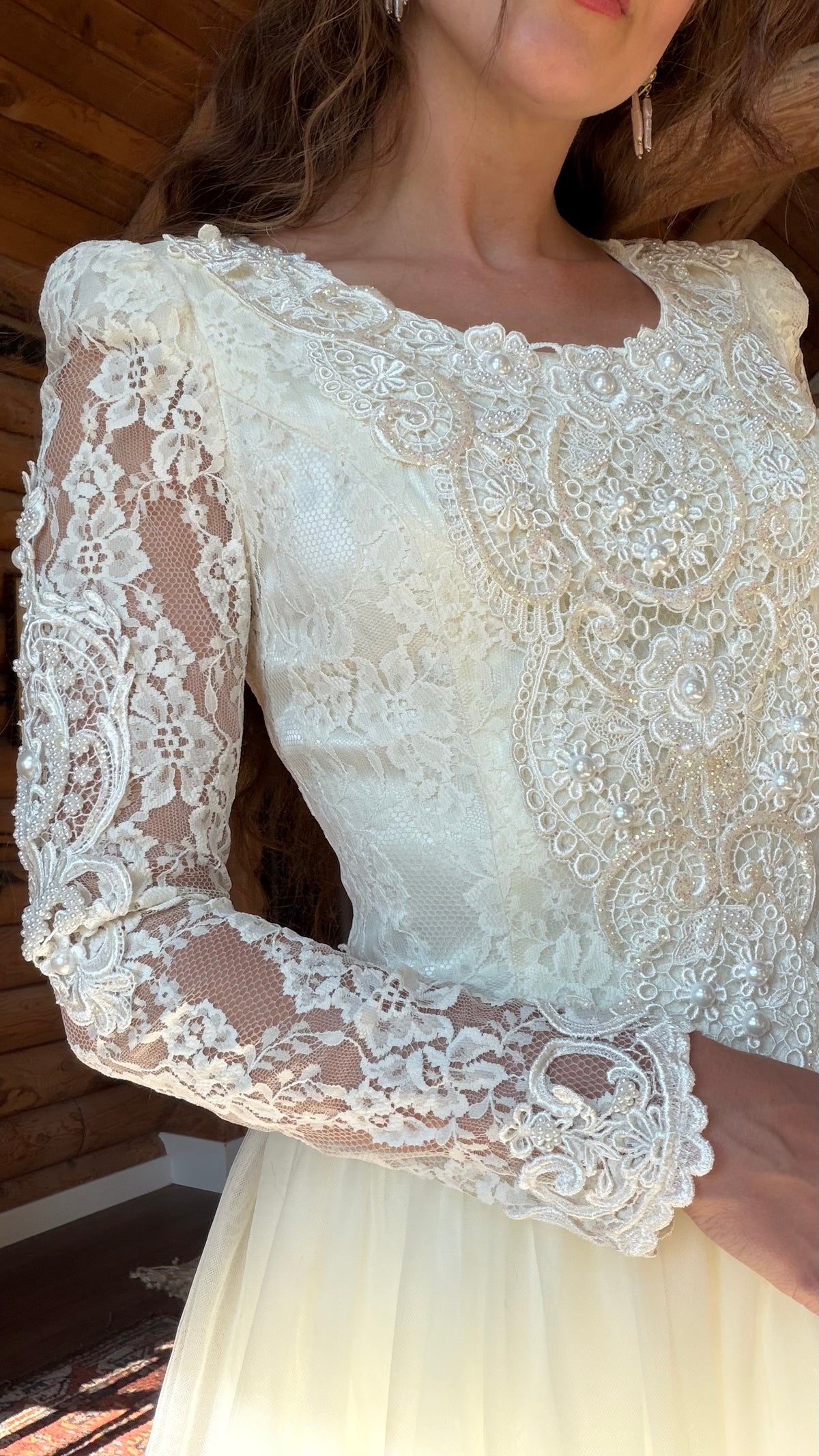 Jessica McClintock Heirloom Lace Wedding Gown