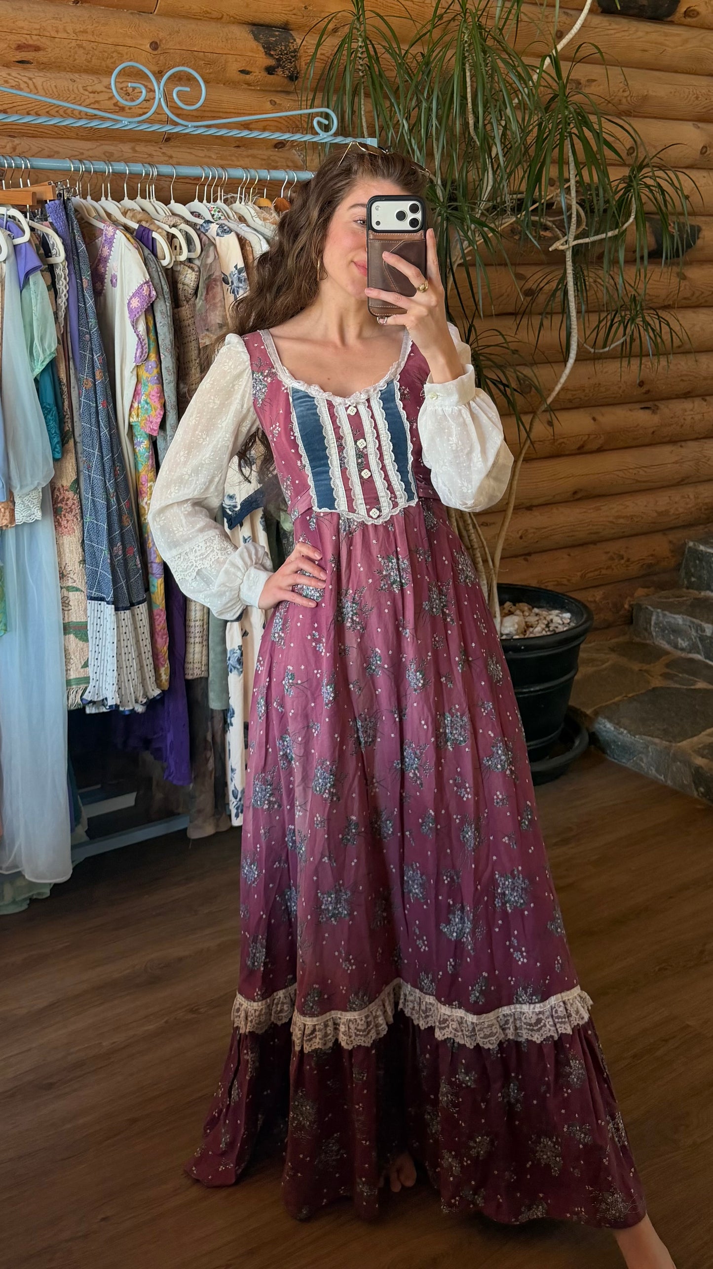Gunne Sax Prairie Maxi Dress