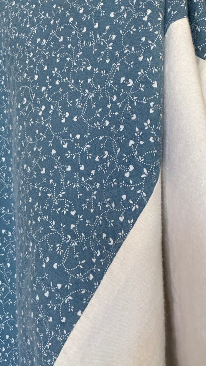 Blue Calico Patchwork Prairie Dress