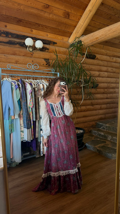 Gunne Sax Prairie Maxi Dress