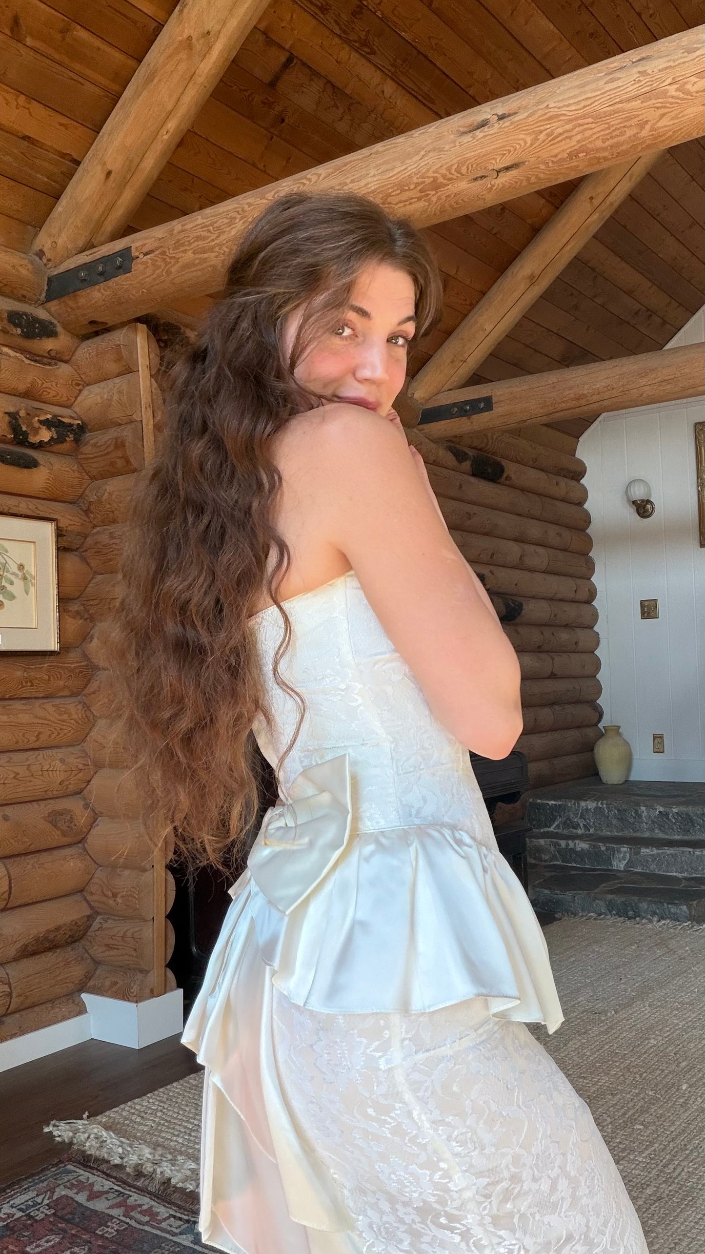 Gunne Sax Dropwaist Peplum Dress