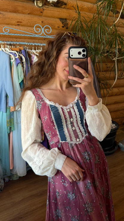 Gunne Sax Prairie Maxi Dress